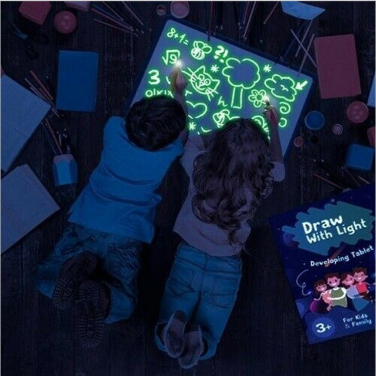 Magic 3D Light Drawing Pad – 8 Glow Effects Educational Sketchboard