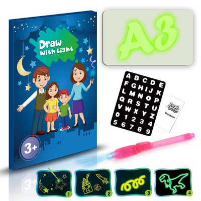 Magic 3D Light Drawing Pad – 8 Glow Effects Educational Sketchboard