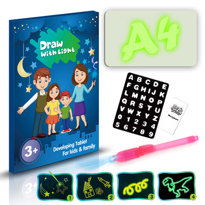 Magic 3D Light Drawing Pad – 8 Glow Effects Educational Sketchboard