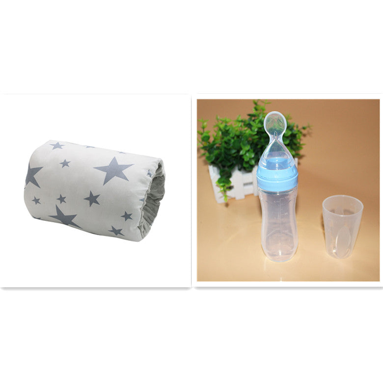 Adjustable Baby Nursing Arm Pillow — Soft Cotton, Washable & Comfy Support