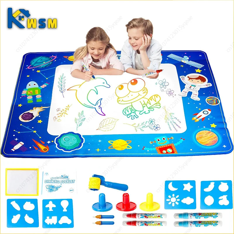 Magic Water Drawing Mat – Reusable Doodle Board for Kids