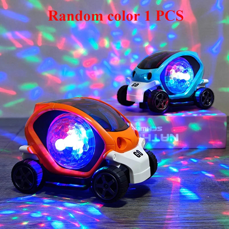 Children’s Electric Toy Car – Flashing Lights, Music & 360° Rotation