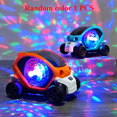 Children’s Electric Toy Car – Flashing Lights, Music & 360° Rotation