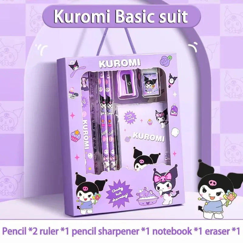 Sanrio Kuromi & Cinnamoroll Stationery Set (12PCS)