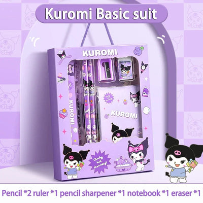 Sanrio Kuromi & Cinnamoroll Stationery Set (12PCS)