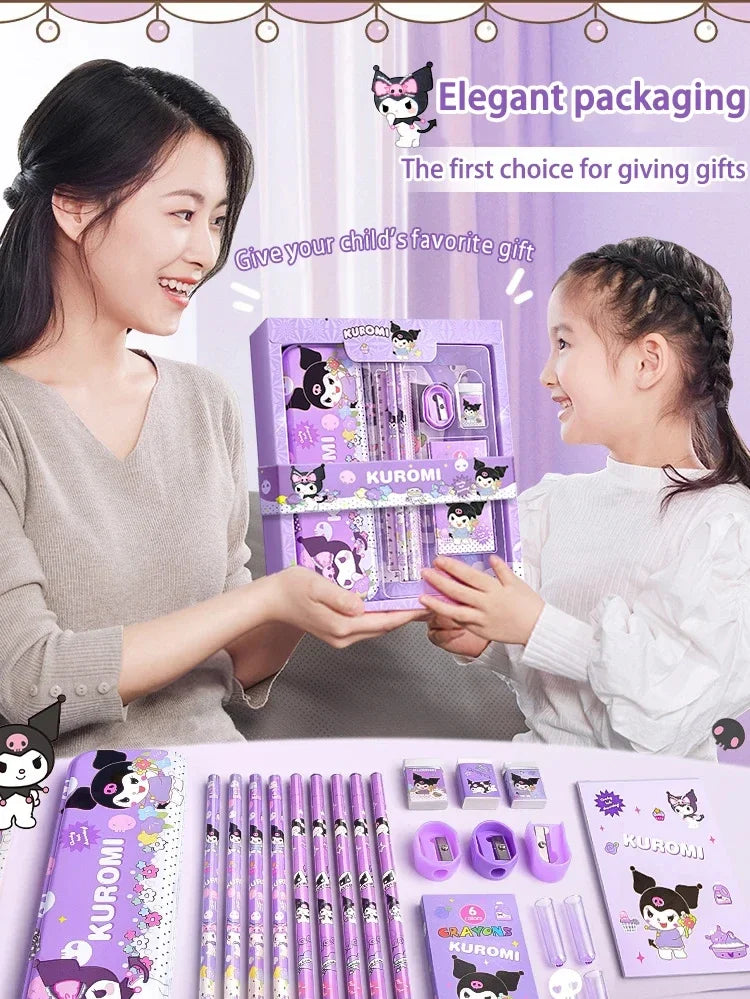 Sanrio Kuromi & Cinnamoroll Stationery Set (12PCS)