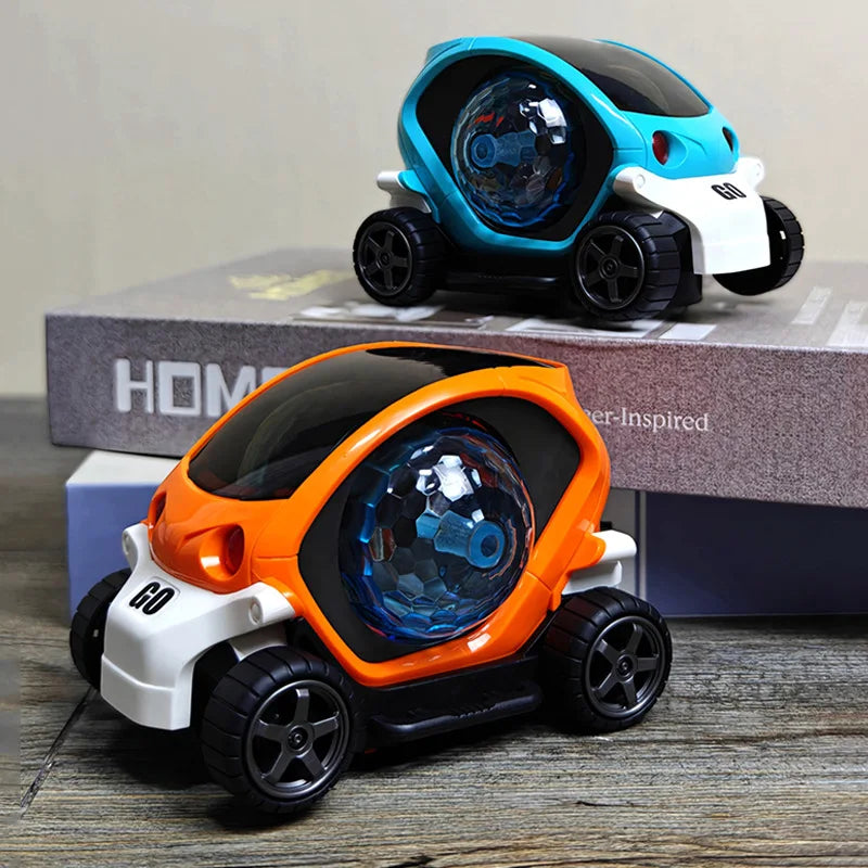 Children’s Electric Toy Car – Flashing Lights, Music & 360° Rotation