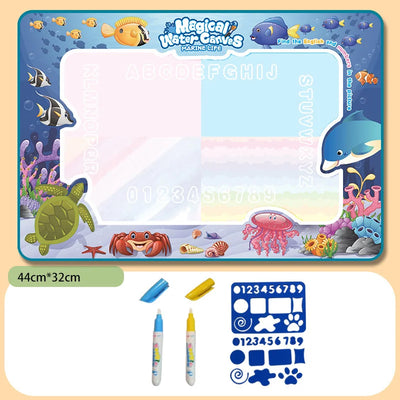 Magic Water Drawing Mat – Reusable Doodle Board for Kids