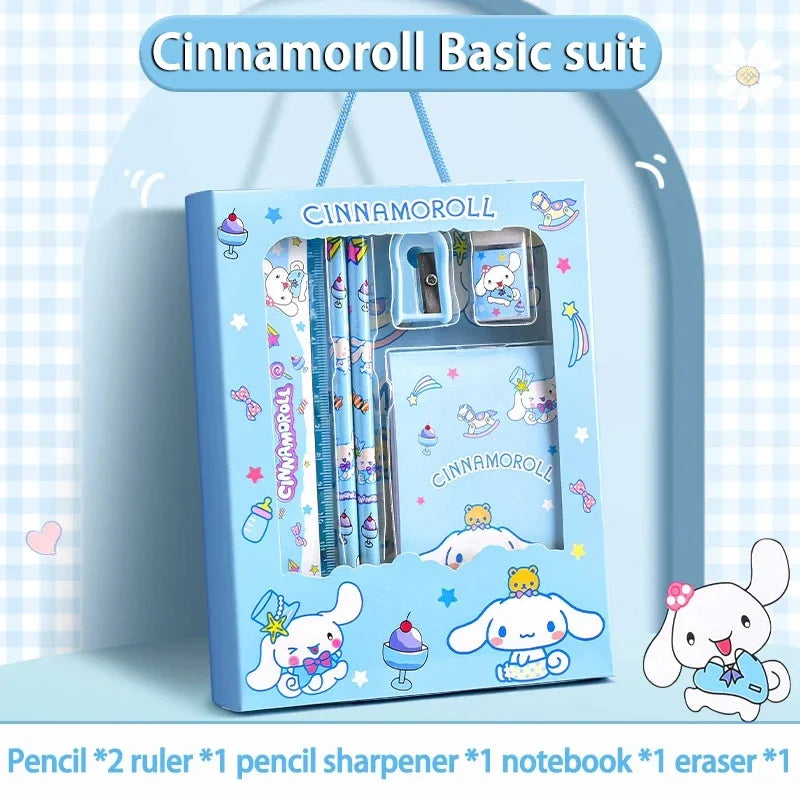 Sanrio Kuromi & Cinnamoroll Stationery Set (12PCS)