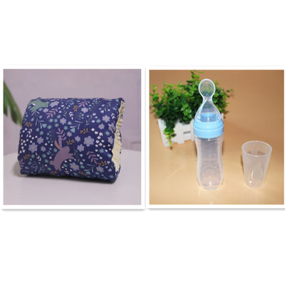 Adjustable Baby Nursing Arm Pillow — Soft Cotton, Washable & Comfy Support